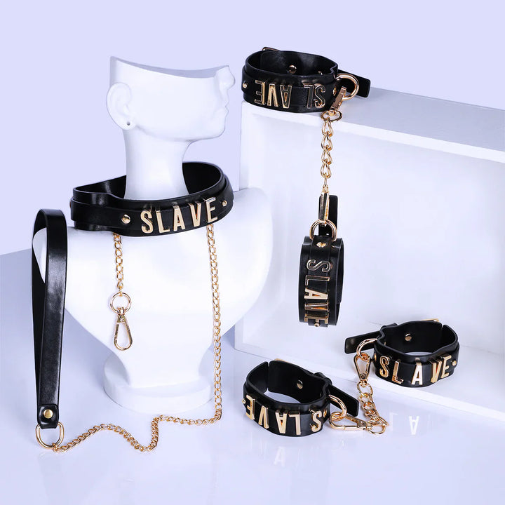 "Slave" Collar with Chain