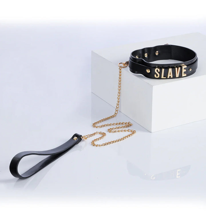 "Slave" Collar with Chain