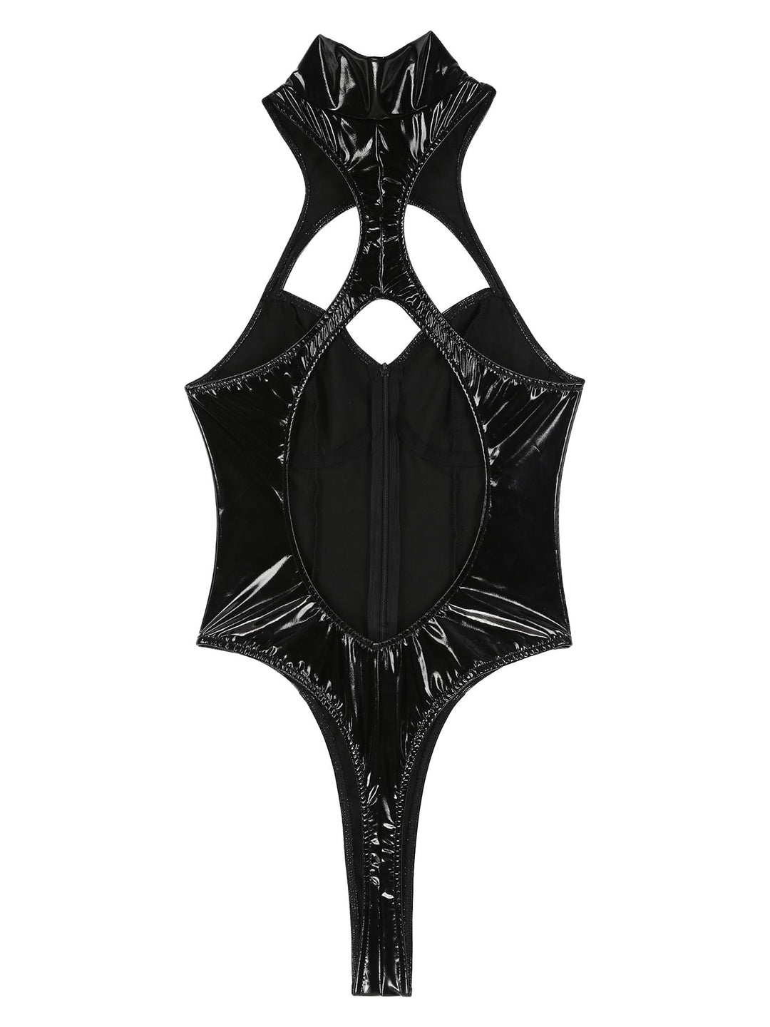 High Neck Leather Catsuit