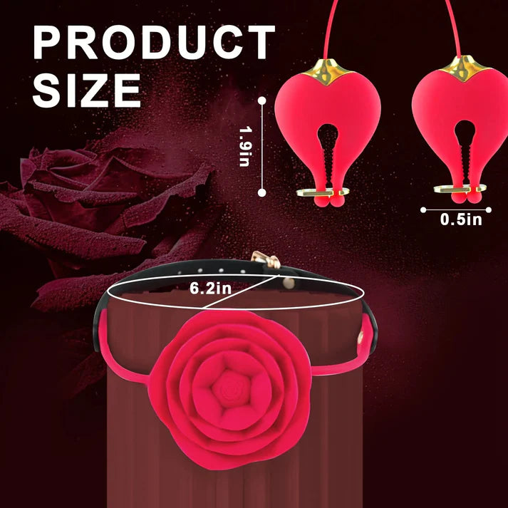 Rose Mouth Plug & BDSM Play Set