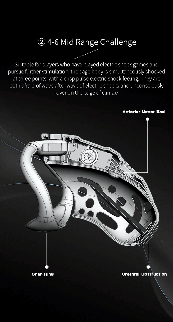 Cagio™ Intelligent Remote Control Chastity Cage