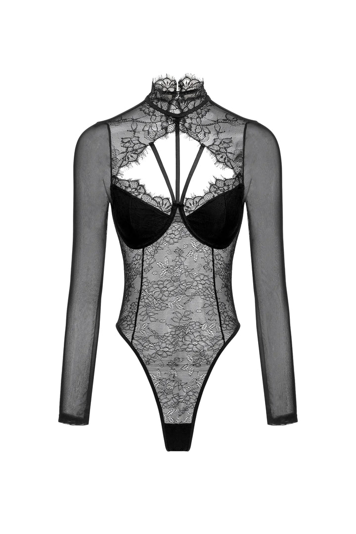 Lace Long Sleeve Jumpsuit