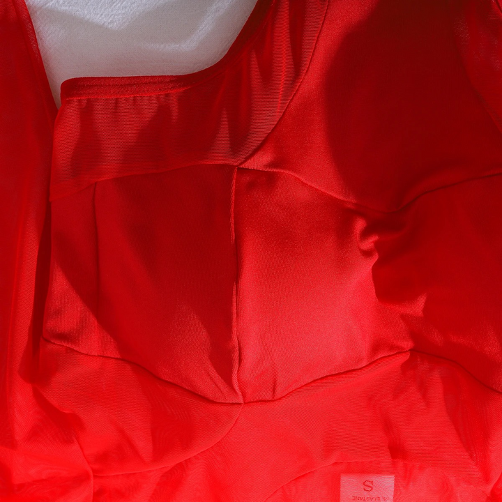 Hollow-Side Off-Shoulder Crotchless Bodysuit