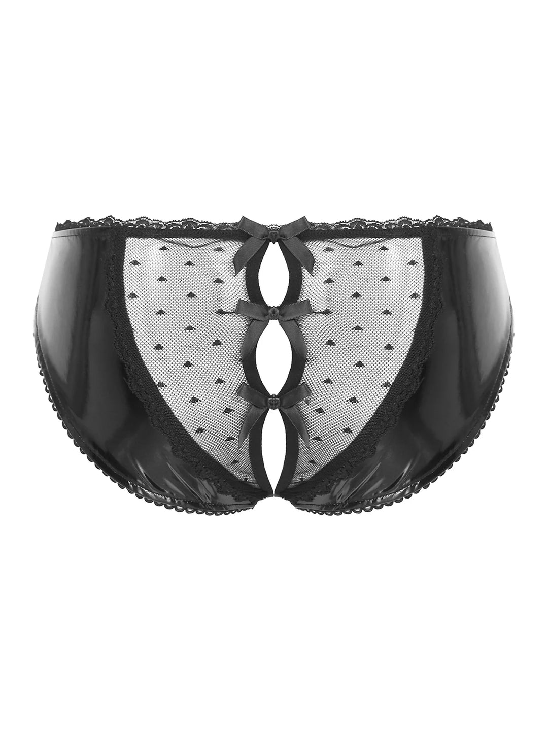 Latex Crotchless Panties