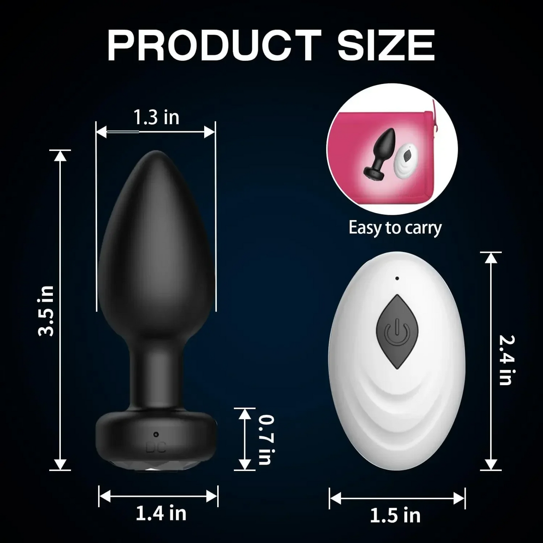 10-Speed Remote Anal Vibrator