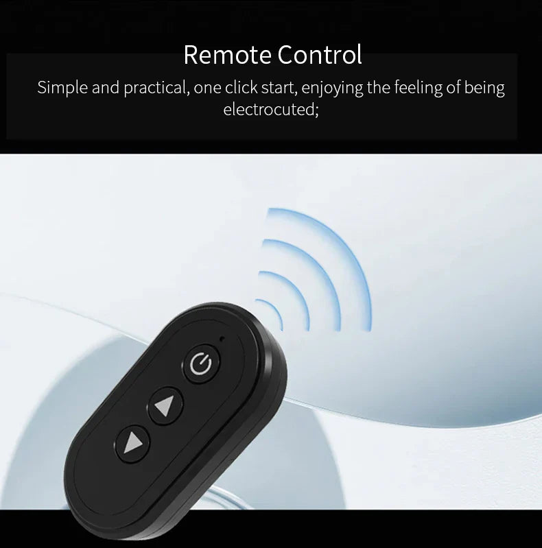 Black remote control device for remote control chastity cage with simple one click start