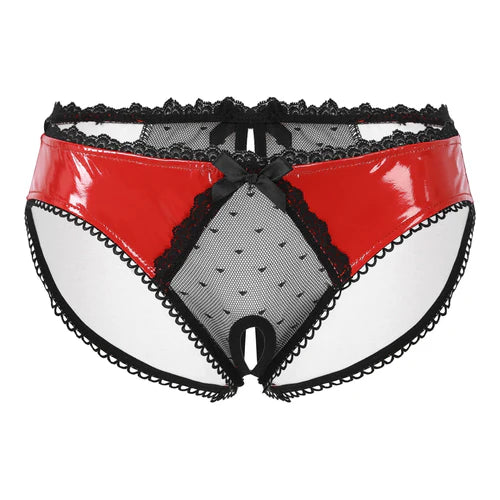 Latex Crotchless Panties