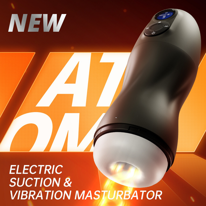 Ghallas new male pleasure robot with electric suction and vibration masturbator in black