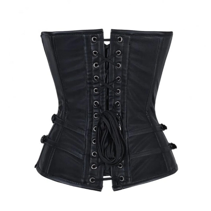 Zip Up Leather Corset