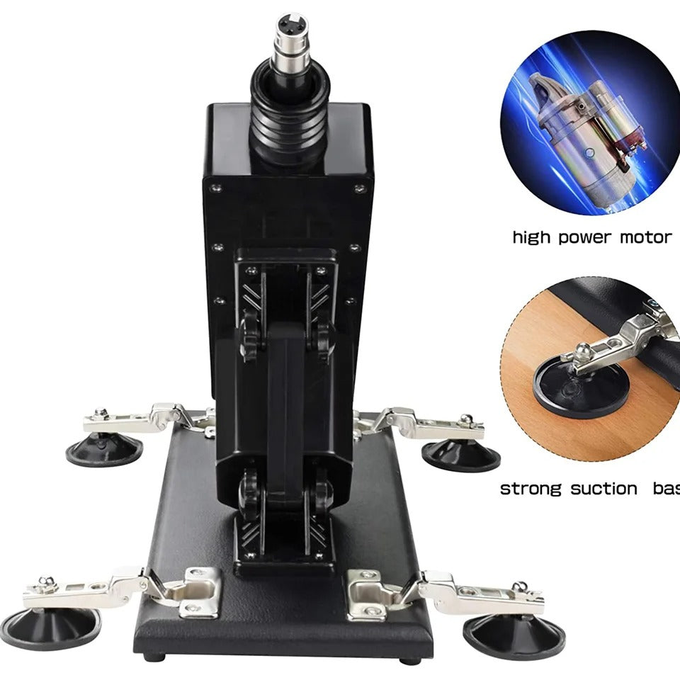 GHALLAS adjustable pleasure machine with high power motor and strong suction base for stability