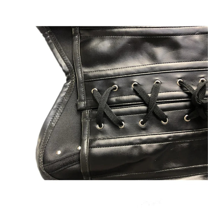 Zip Up Leather Corset