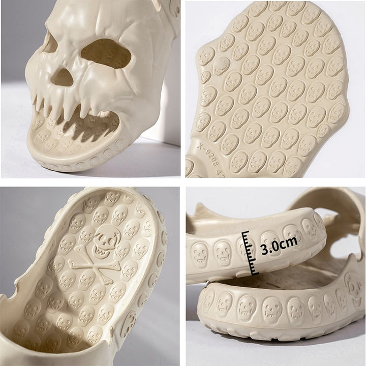 Unisex Skull Slippers