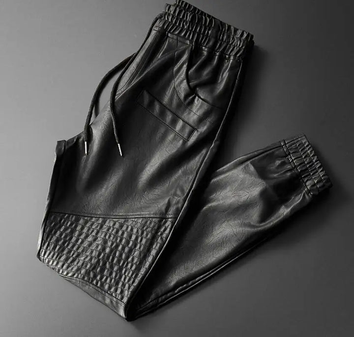 Joggers de cuero de lujo
