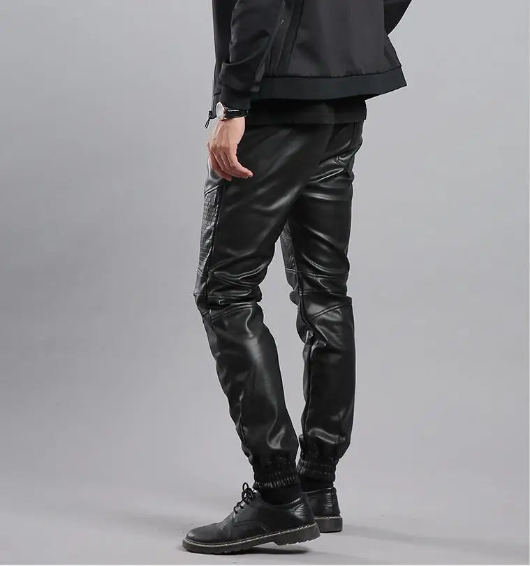 Joggers de cuero de lujo