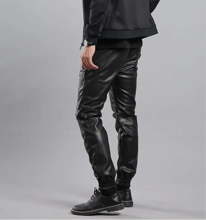 Joggers de cuero de lujo