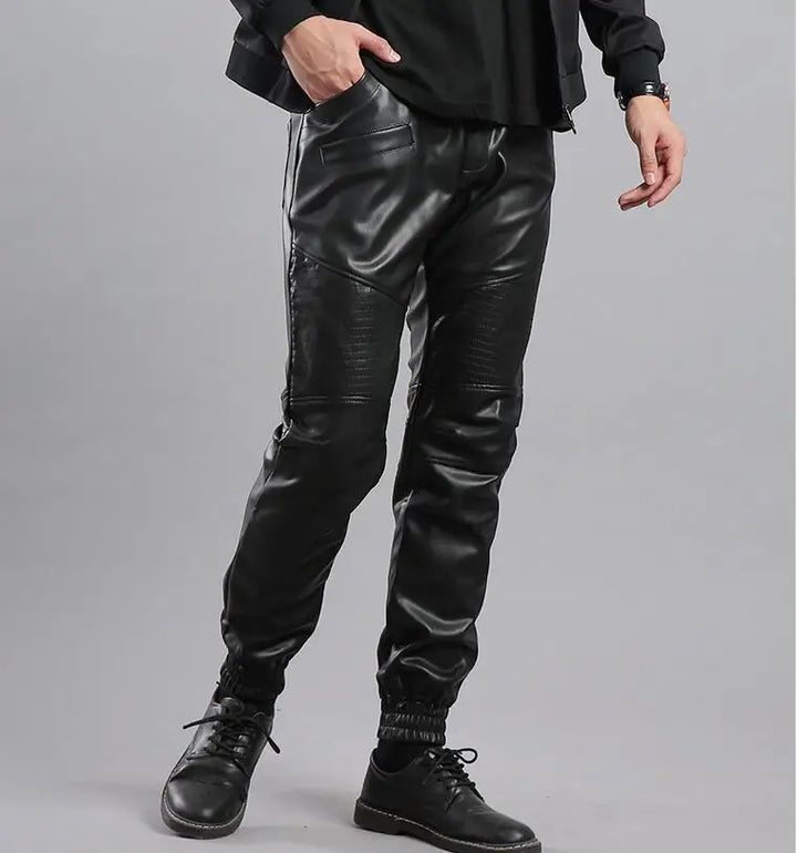 Joggers de cuero de lujo