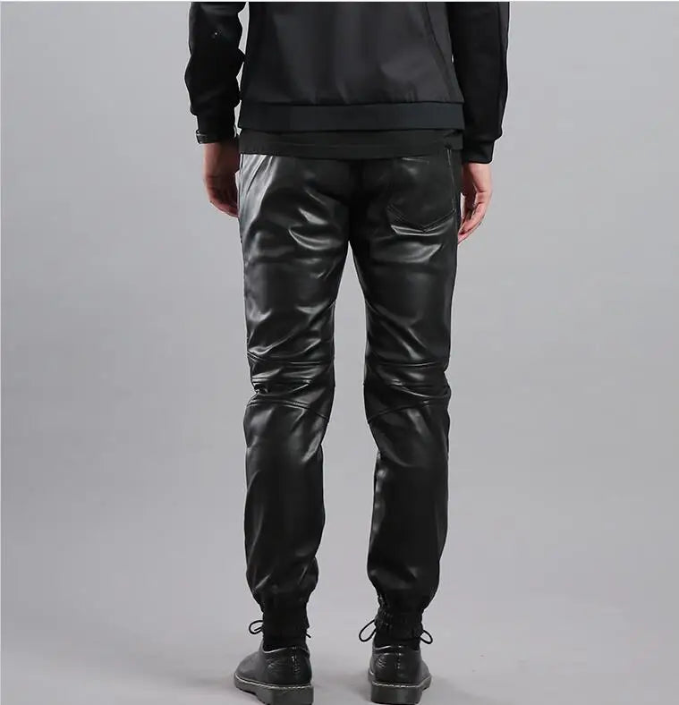 Joggers de cuero de lujo