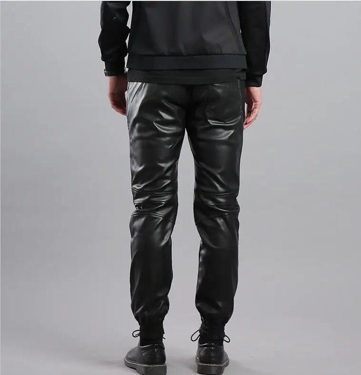 Joggers de cuero de lujo