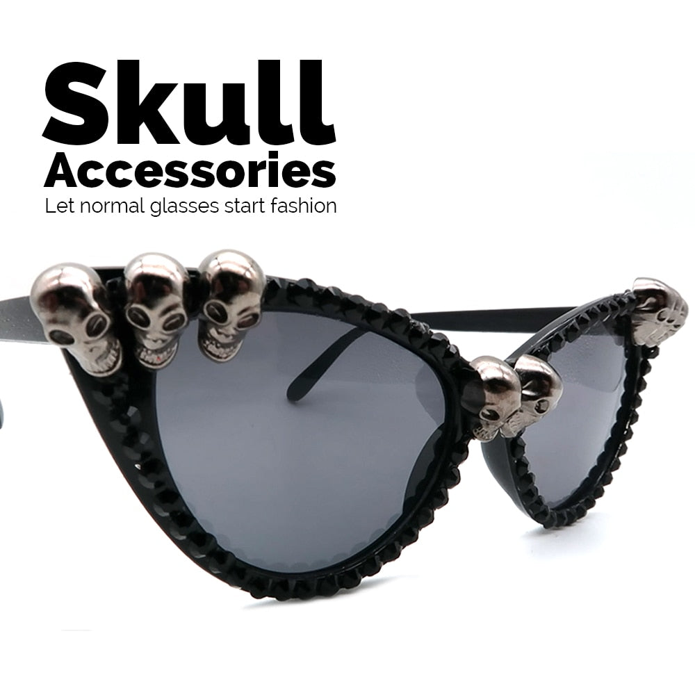 Skull and Rhinestones Sunglasses