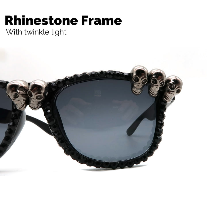 Skull and Rhinestones Sunglasses