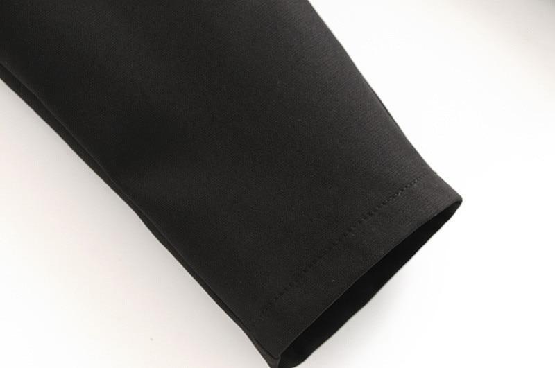 Pantalones de traje de señora de oficina con cinturón