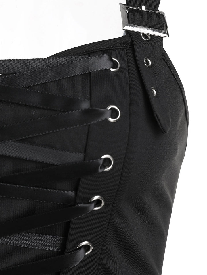 فستان أسود قوطي