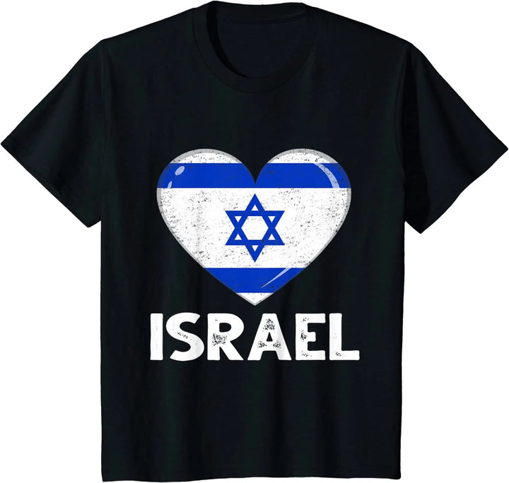 I Heart Love Israel Flag T-Shirt