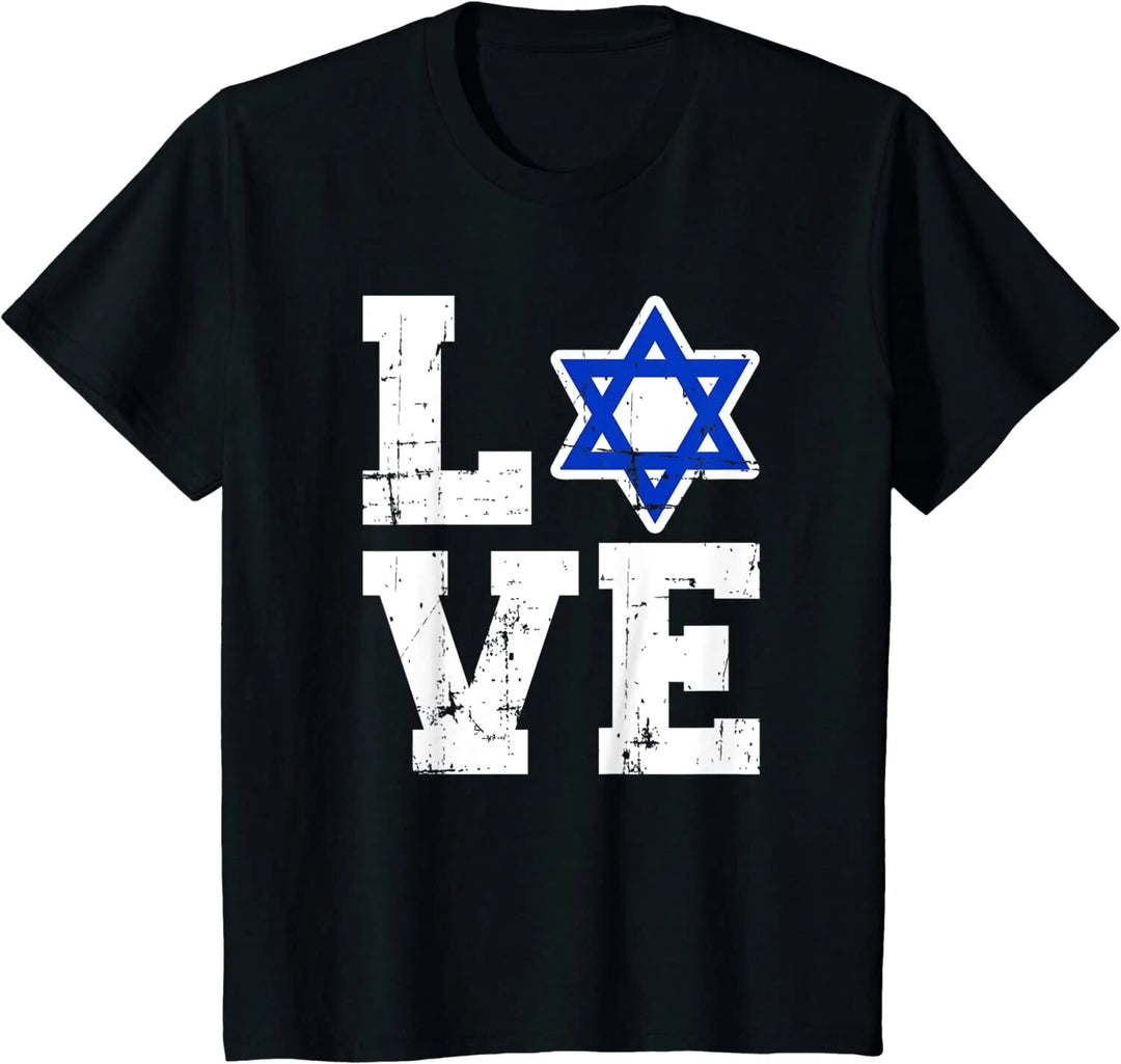 I Heart Love Israel Flag T-Shirt