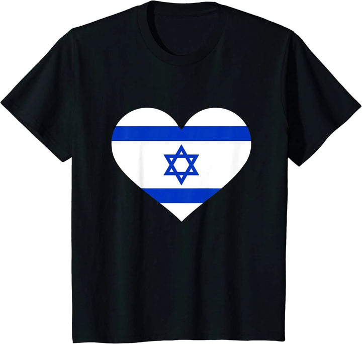 I Heart Love Israel Flag T-Shirt