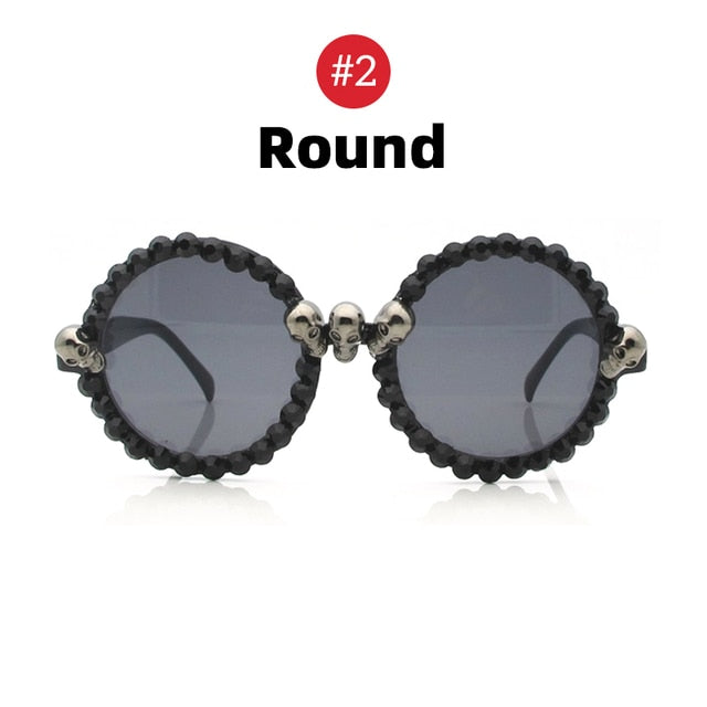 Skull and Rhinestones Sunglasses