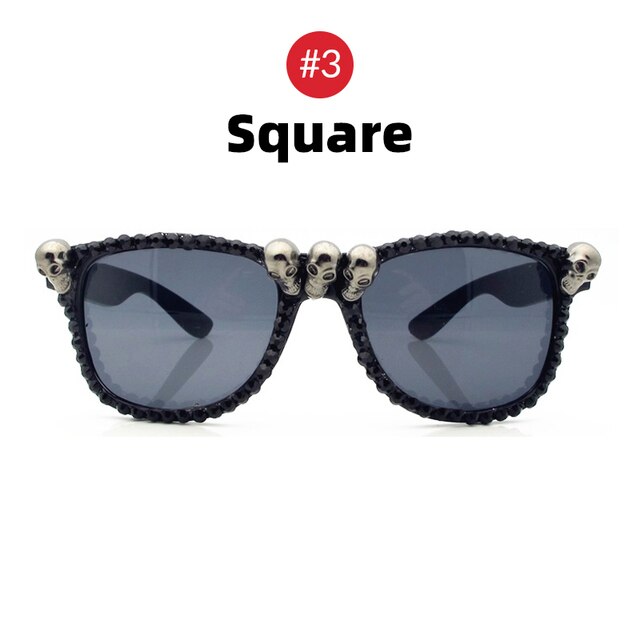 Skull and Rhinestones Sunglasses
