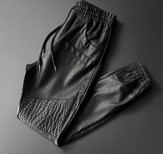 Joggers de cuero de lujo