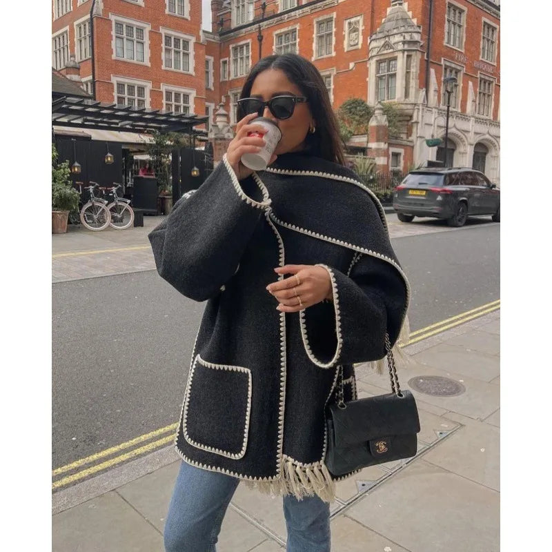 Trench Coats with Scarf