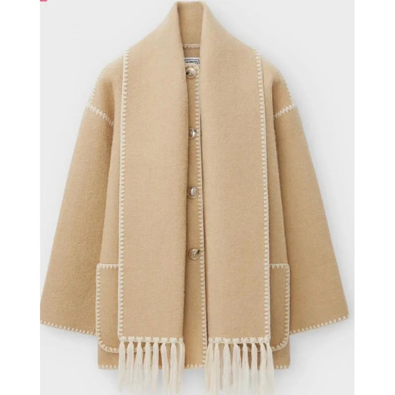 Trench Coats with Scarf